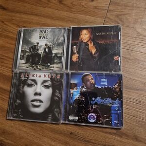 Lot of 4 Hip Hop R&B CDs Bad Meets Evil Alicia Keys Queen Latifah Lloyd Banks